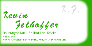 kevin felhoffer business card